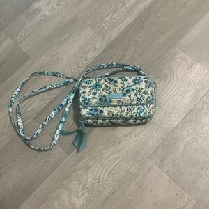 Vera Bradley Teal Floral Crossbody Bag